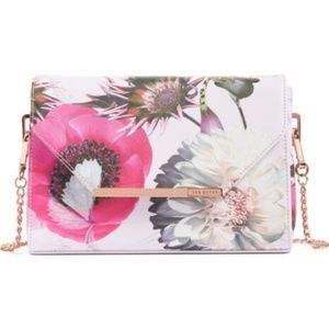 Ted Baker Pink Panello Neon Poppy Convertible Envelope Crossbody Bag